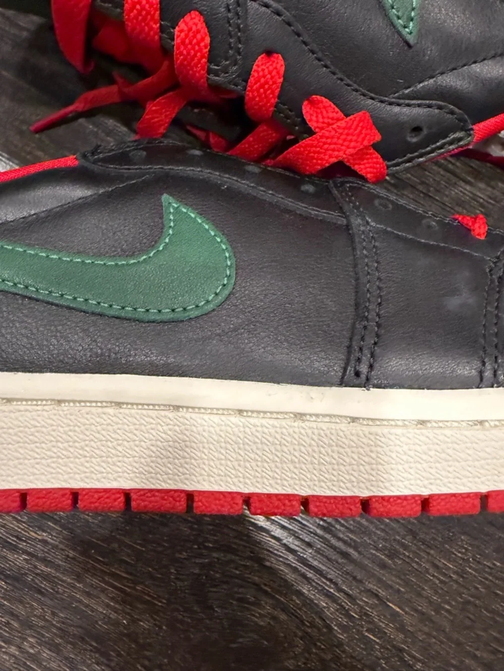 Nike Air Jordan 1 Retro Low OG Black and Gorge Green (Women's) size 11